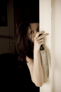 Girl Cutting with Knief